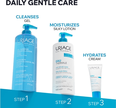 Uriage Hygiène Extra-Rich Dermatological Gel gel de limpeza para rosto e corpo