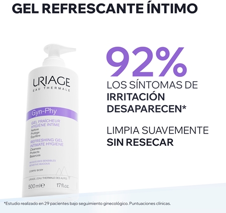 Uriage Gyn-Phy Refreshing Gel Intimate Hygiene gel refrescante para la higiene íntima
