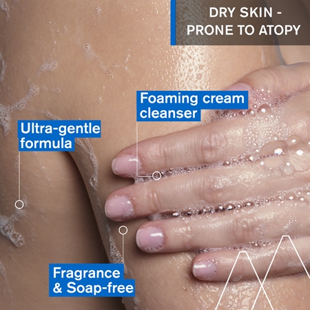 Uriage Xémose Gentle Cleansing Syndet jemný čisticí gelový krém pro suchou až atopickou pokožku