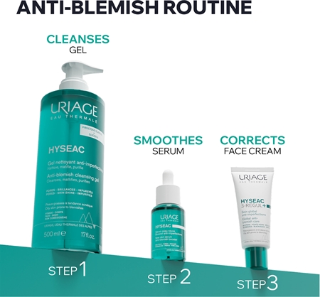 Uriage Hyseac Gel Nettoyant gel nettoyant doux visage et corps