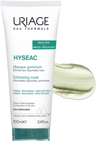 Uriage Hyseac Masque Gommant masque exfoliant pour peaux grasses et mixtes