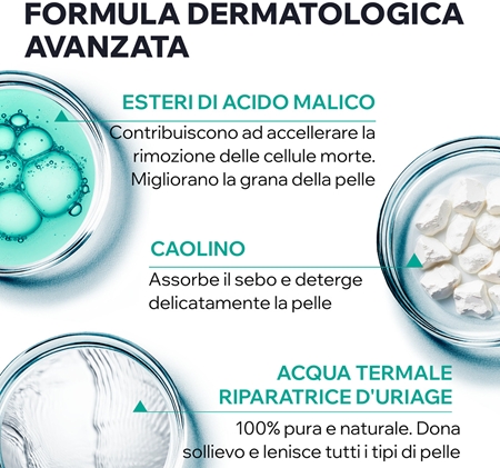 Uriage Hyseac Exfoliating Mask maschera esfoliante per pelli grasse e miste