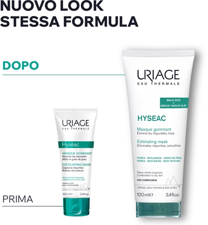 Uriage Hyseac Exfoliating Mask maschera esfoliante per pelli grasse e miste