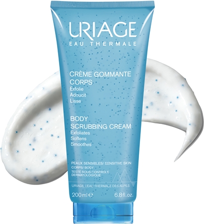 Uriage Hygiène Body Scrubbing Cream крем-пілінг для тіла для чутливої шкіри