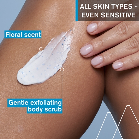 Uriage Hygiène Body Scrubbing Cream крем-пілінг для тіла для чутливої шкіри