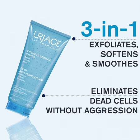 Uriage Hygiène Body Scrubbing Cream крем-пілінг для тіла для чутливої шкіри