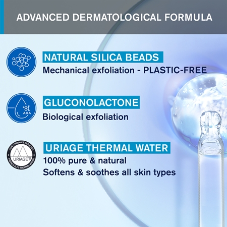 Uriage Hygiène Body Scrubbing Cream крем-пілінг для тіла для чутливої шкіри