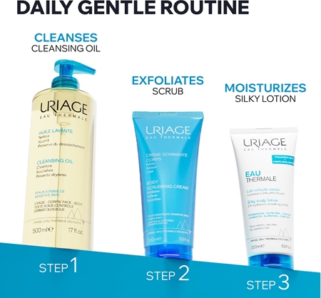 Uriage Hygiène Body Scrubbing Cream Body Scrub Cream for sensitive skin