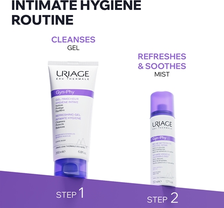 Uriage Gyn-Phy Brume Nettoyante Hygiéne IntIme brume pour les parties intimes