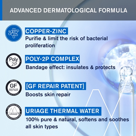 Uriage Bariéderm Cica-Créme au Cuivre-Zinc SPF 50+ crème réparatrice au cuivre et zinc SPF 50+