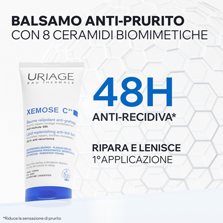 Uriage Xemose C8+ Lipid-Replenishing Anti-Itch Balm balsamo lenitivo per pelli secche ed eczematose