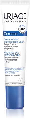 Uriage Xémose Soothing Eye Contour Care creme de olhos apaziguador para pele seca a atópica