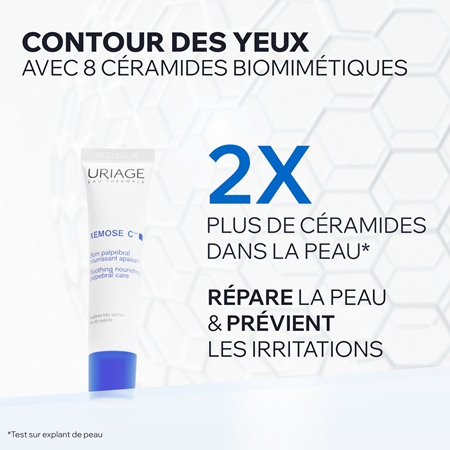 Uriage Xemose C8+ Soothing Nourishing Palpebral Care crème apaisante yeux pour peaux sèches à atopiques