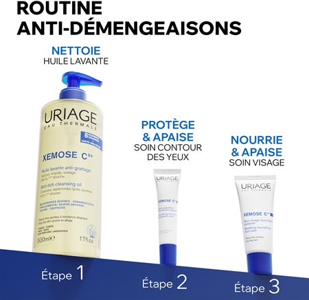 Uriage Xemose C8+ Soothing Nourishing Palpebral Care crème apaisante yeux pour peaux sèches à atopiques