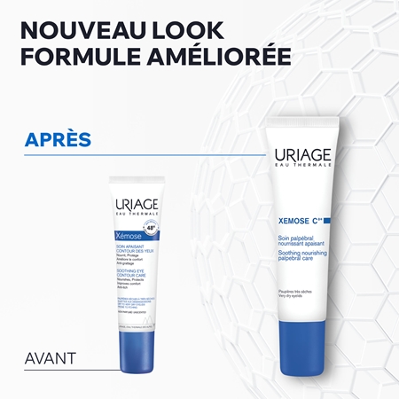 Uriage Xemose C8+ Soothing Nourishing Palpebral Care crème apaisante yeux pour peaux sèches à atopiques