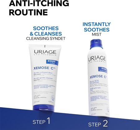 Uriage Xemose C8+ SOS Anti-Itch Mist SOS Express Calming Spray for Itchy Skin