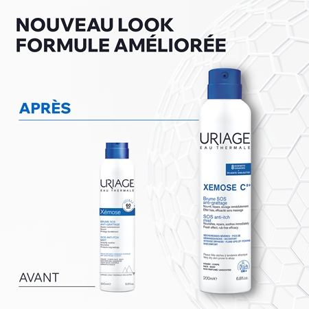 Uriage Xemose C8+ SOS Anti-Itch Mist spray SOS pour un apaisement immédiat des démangeaisons