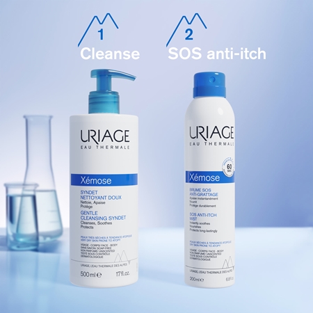 Uriage Xémose SOS Anti-Itch Mist SOS sprej pro okamžité zklidnění pocitu svědění