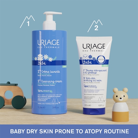 Uriage Bébé 1st Anti-Itch Soothing Oil Balm Rahustav palsam kuivale ja atoopilisele nahale