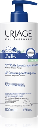 Uriage Bébé 1st Cleansing Soothing Oil beruhigendes Reinigungsöl für trockene bis atopische Haut