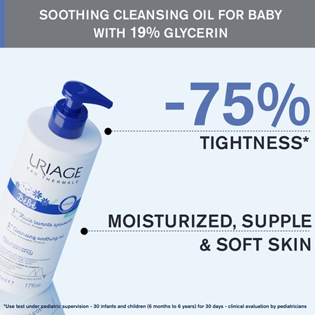 Uriage Bébé 1st Cleansing Soothing Oil beruhigendes Reinigungsöl für trockene bis atopische Haut