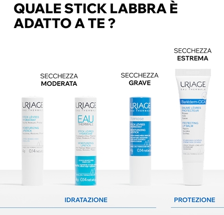 Uriage Eau Thermale Moisturizing Lipstick with Thermal Water Powder burrocacao idratante in stick
