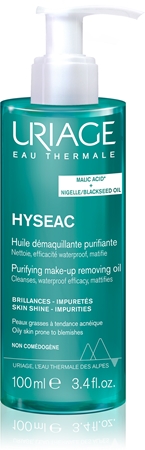 Uriage Hyséac Purifying Make-up Removing Oil čisticí olej pro mastnou pleť se sklonem k akné