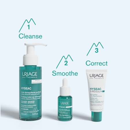 Uriage Hyséac Purifying Make-up Removing Oil čisticí olej pro mastnou pleť se sklonem k akné