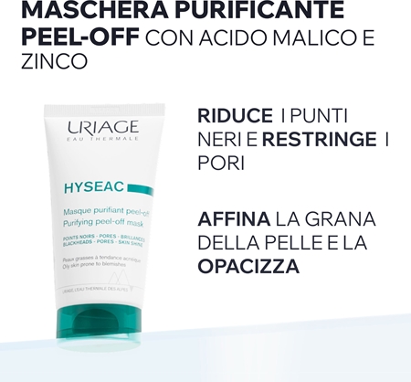 Uriage Hyseac Purifying Peel-Off Mask maschera detergente strip per pelli problematiche