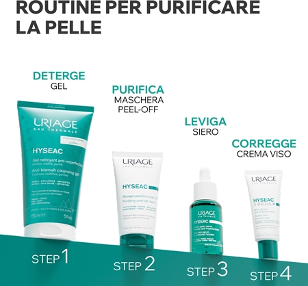 Uriage Hyseac Purifying Peel-Off Mask maschera detergente strip per pelli problematiche