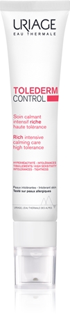 Uriage Toléderm Control Rich Soothing Care Närande mjukgörande kräm För känslig och intolerant hud