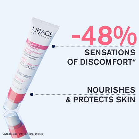 Uriage Toléderm Control Rich Soothing Care Närande mjukgörande kräm För känslig och intolerant hud