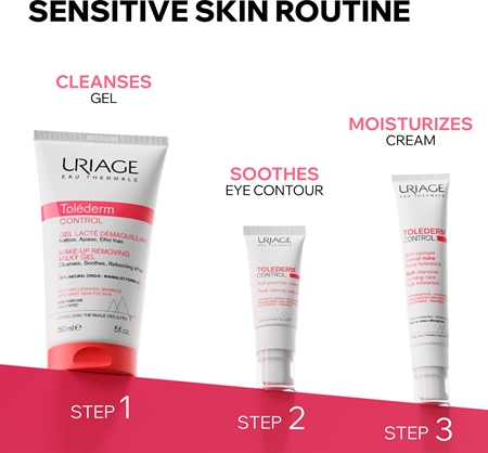 Uriage Toléderm Control Rich Soothing Care θρεπτική καταπραϋντική κρέμα για ευαίσθητη και δυσανεκτική επιδερμίδα