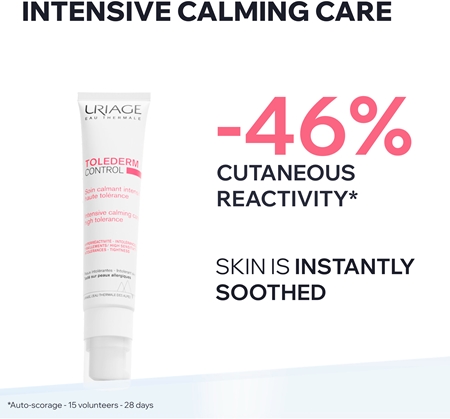 Uriage Toléderm Control Soin Apaisant soin apaisant pour peaux sensibles et intolérantes