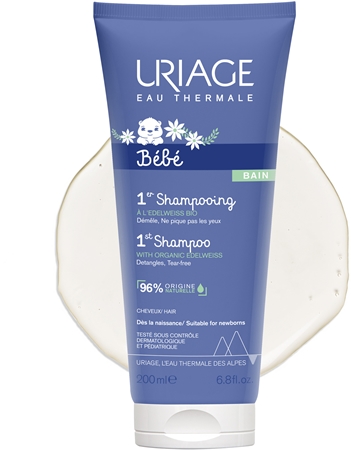 Uriage Bébé 1st Shampoo делікатний дитячий шампунь для легкого розчісування волосся