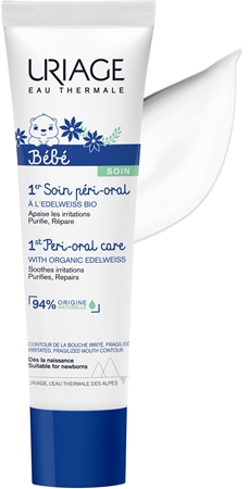 Uriage Bébé 1er Soin Péri-Oral crème régénérante contour des lèvres irrité