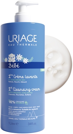 Uriage Bébé 1ere Créme Lavante crème nettoyante douce pour bébé