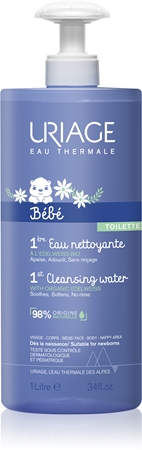 Uriage Bébé 1st Cleansing Water água de limpeza para corpo e rosto