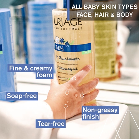 Uriage Bébé 1st Cleansing Oil tápláló tisztító olaj gyermekeknek