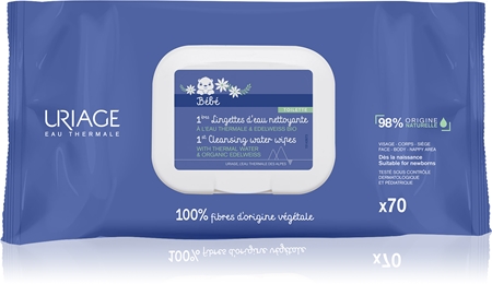 Uriage Bébé 1st Cleansing Wipes tisztító törlőkendő gyermekeknek