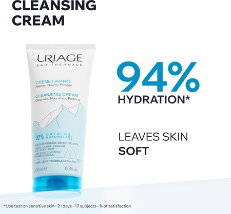 Uriage Hygiène Crème Lavante crème nettoyante nourrissante corps et visage
