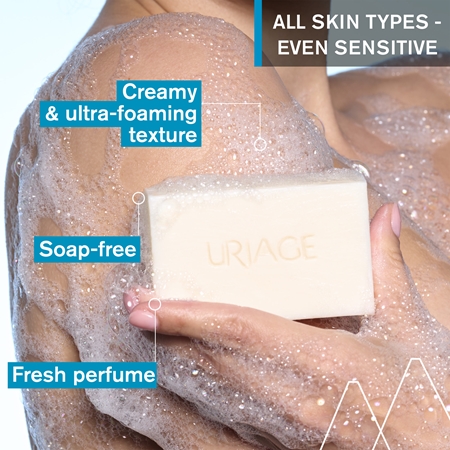 Uriage Hygiène Solid Cleansing Cream Mild krämrengörare med termiskt vatten