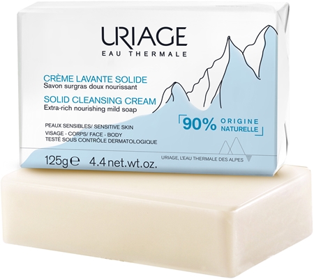 Uriage Hygiène Solid Cleansing Cream Mild krämrengörare med termiskt vatten
