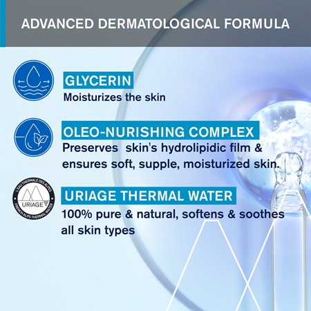 Uriage Hygiène Créme Lavante Solide crème nettoyante douce à l'eau thermale
