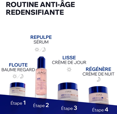 Uriage Age Absolu Créme Rose Redensifiante crème illuminatrice anti-rides effet lifting à l'acide hyaluronique