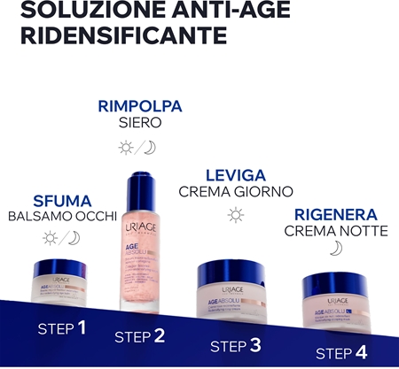 Uriage Age Absolu Redensifying Rosy Cream crema illuminante antirughe effetto lifting con acido ialuronico