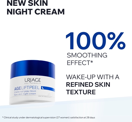 Uriage Age Lift New Skin Night Cream Anti-Wrinkle Night Cream With AHAs