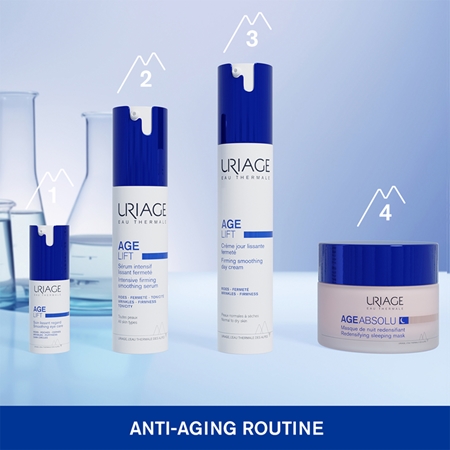Uriage Age Lift Smoothing Firming Day Cream spevňujúci denný krém proti vráskam s kyselinou hyalurónovou