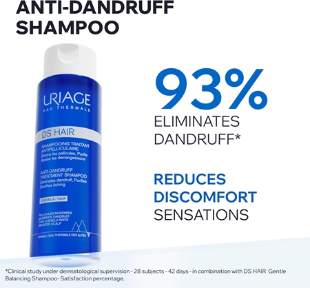 Uriage DS HAIR Anti-Dandruff Treatment Shampoo Anti-Dandruff Shampoo for irritated scalp