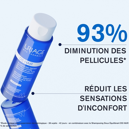 Uriage DS HAIR Shampooing Traitant Antipelliculaire shampoing antipelliculaire pour cuir chevelu irrité
